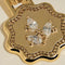 Scalloped Coin Clip Charm in Gold-Astrid &amp; Miyu