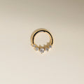 Diamond Daith Hoop in Solid Gold-Astrid &amp; Miyu