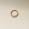 Diamond Daith Hoop in Solid Gold-Astrid &amp; Miyu
