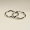 Scalloped Large Hoops in Silver-Astrid &amp; Miyu