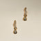 Scalloped Crystal Charm Huggies in Gold-Astrid &amp; Miyu