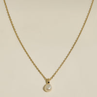 Pearl Pendant Necklace in Gold-Astrid &amp; Miyu