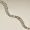 Scalloped Tennis Chain Necklace in Silver-Astrid &amp; Miyu
