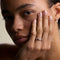 Scalloped Band Ring in Silver-Astrid &amp; Miyu