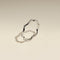 Scalloped Crystal Band Ring in Silver-Astrid &amp; Miyu