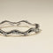 Scalloped Crystal Band Ring in Silver-Astrid &amp; Miyu