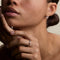 Scalloped Crystal Band Ring in Silver-Astrid &amp; Miyu