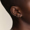 Diamond Triology Seamless Piercing Hoop in Solid Gold-Astrid &amp; Miyu