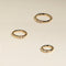 Diamond Triology Seamless Piercing Hoop in Solid Gold-Astrid &amp; Miyu