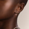 Diamond Triology Seamless Piercing Hoop in Solid Gold-Astrid &amp; Miyu