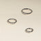 Diamond Triology Seamless Piercing Hoop in Solid White Gold-Astrid &amp; Miyu