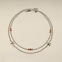 Starfish Double Chain Bracelet in Silver-Astrid &amp; Miyu