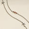 Starfish Double Chain Bracelet in Silver-Astrid &amp; Miyu
