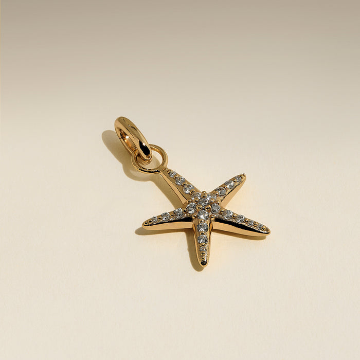 Starfish Clip Charm in Gold-Astrid &amp; Miyu