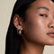 Ripple Wave Hoops in Silver-Astrid &amp; Miyu