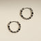 Sunset Pear Hoops in Silver-Astrid &amp; Miyu