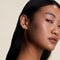 Sunset Pear Charm Hoops in Gold-Astrid &amp; Miyu