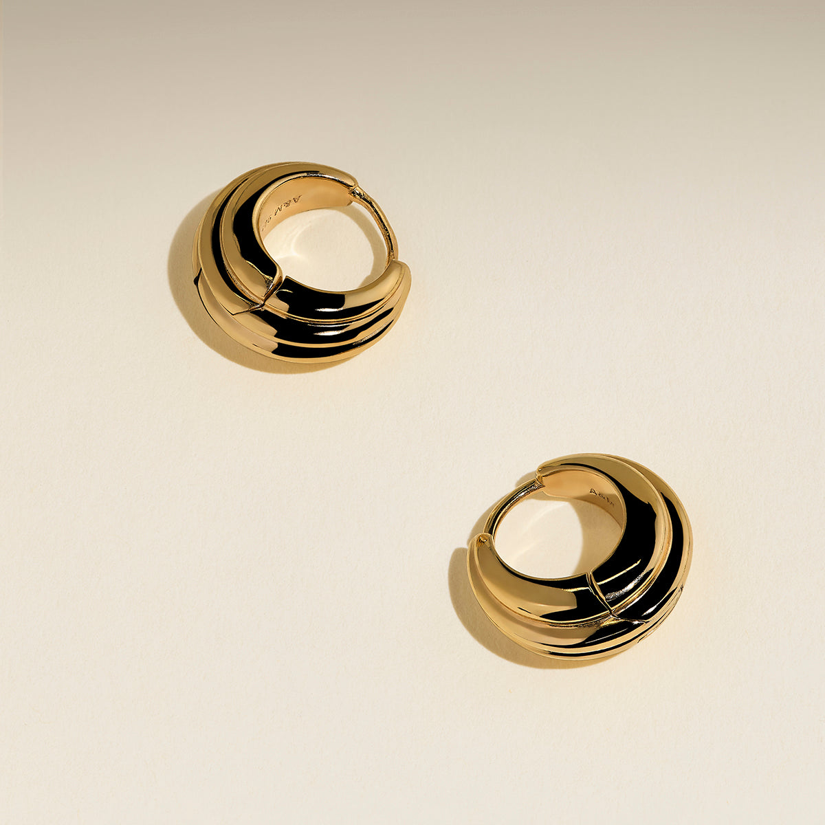Ripple Wave Huggies in Gold-Astrid &amp; Miyu