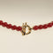 Sunset Red Beaded Necklace in Gold-Astrid &amp; Miyu