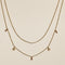 Starfish Double Chain Necklace in Gold-Astrid &amp; Miyu