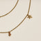 Starfish Double Chain Necklace in Gold-Astrid &amp; Miyu