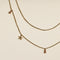 Starfish Double Chain Necklace in Gold-Astrid &amp; Miyu