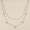 Starfish Double Chain Necklace in Silver-Astrid &amp; Miyu