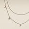 Starfish Double Chain Necklace in Silver-Astrid &amp; Miyu