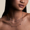 Starfish Double Chain Necklace in Silver-Astrid &amp; Miyu