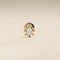 Moonstone Beaded Piercing Stud in Solid Gold-Astrid &amp; Miyu