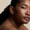 Moonstone Beaded Piercing Stud in Solid Gold-Astrid &amp; Miyu