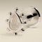 Moonstone Beaded Piercing Stud in Solid White Gold-Astrid &amp; Miyu