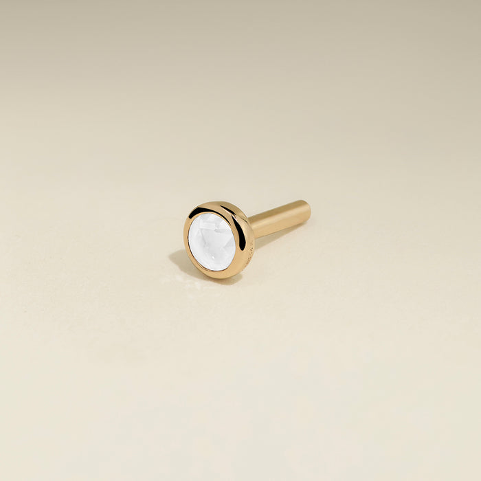 Diamond Stackback™ Post in Solid Gold-Astrid &amp; Miyu