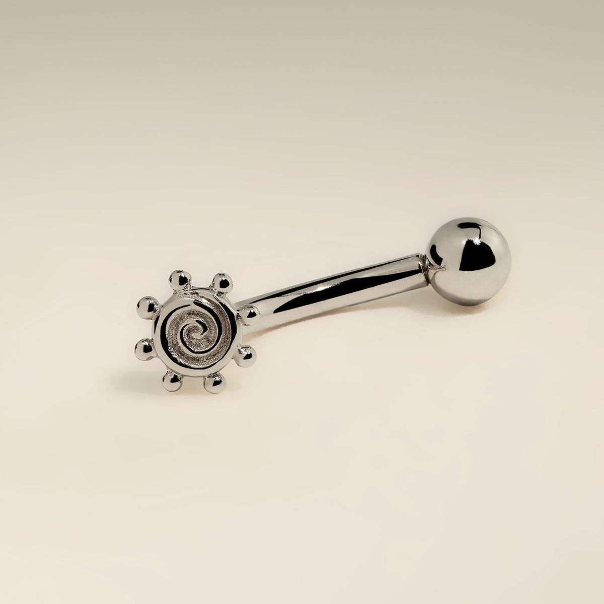 Solstice Rook Bar in Solid White Gold-Astrid &amp; Miyu