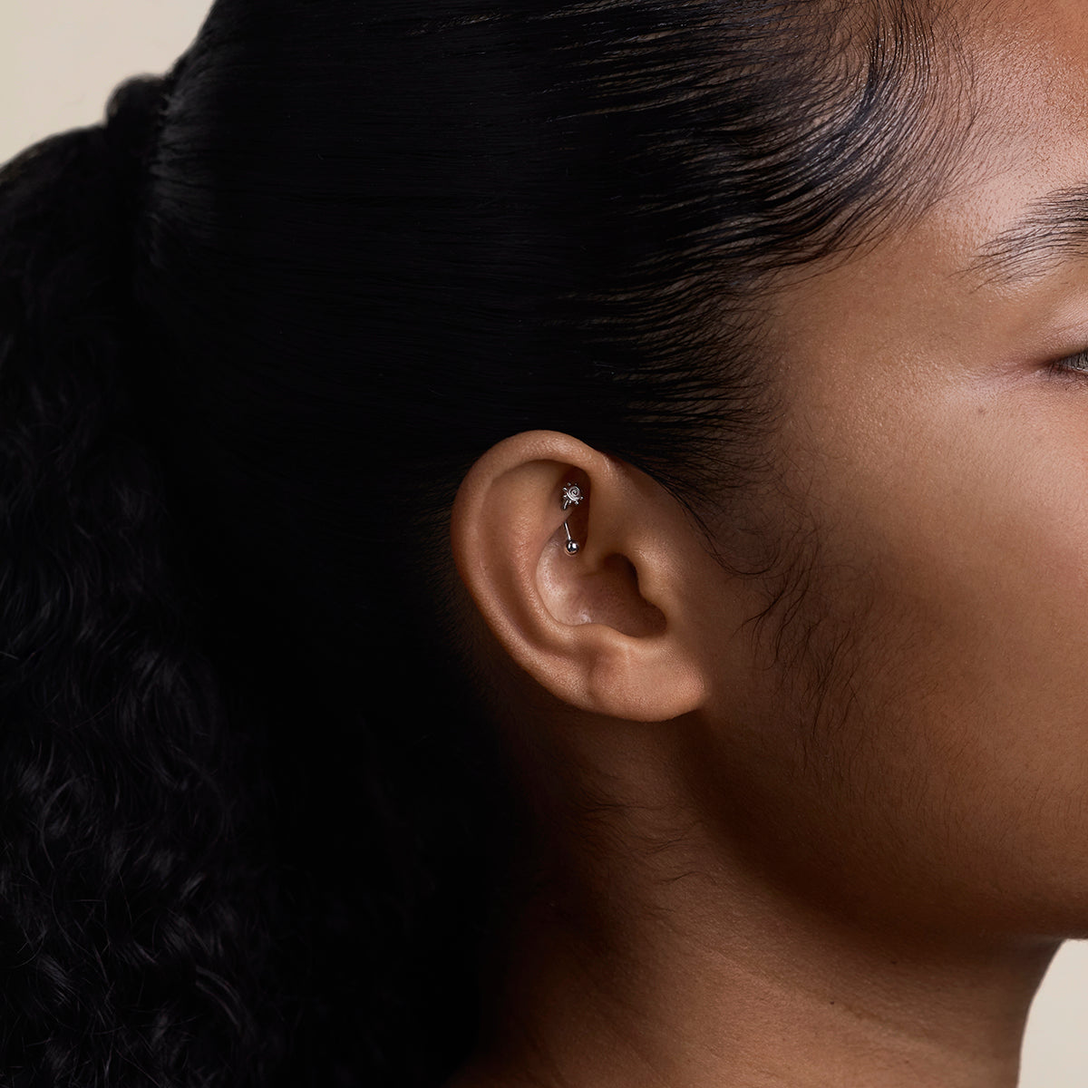 Solstice Rook Bar in Solid White Gold-Astrid &amp; Miyu