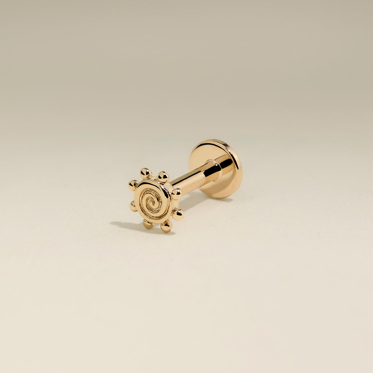 Solstice Piercing Stud in Solid Gold-Astrid &amp; Miyu