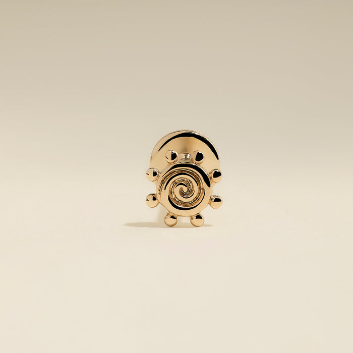 Solstice Piercing Stud in Solid Gold-Astrid &amp; Miyu
