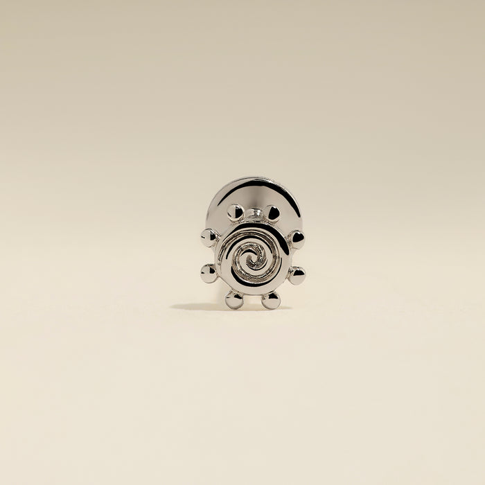 Solstice Piercing Stud in Solid White Gold-Astrid &amp; Miyu