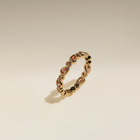 Sunset Pear Band Ring in Gold-Astrid &amp; Miyu