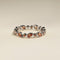 Sunset Pear Band Ring in Silver-Astrid &amp; Miyu