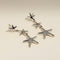 Starfish Drop Studs in Silver-Astrid &amp; Miyu