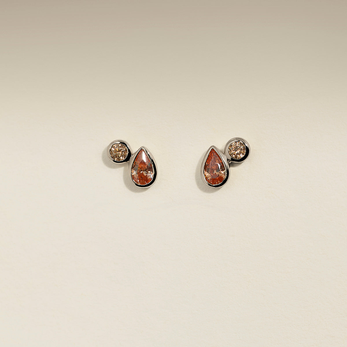 Sunset Duo Studs in Silver-Astrid &amp; Miyu