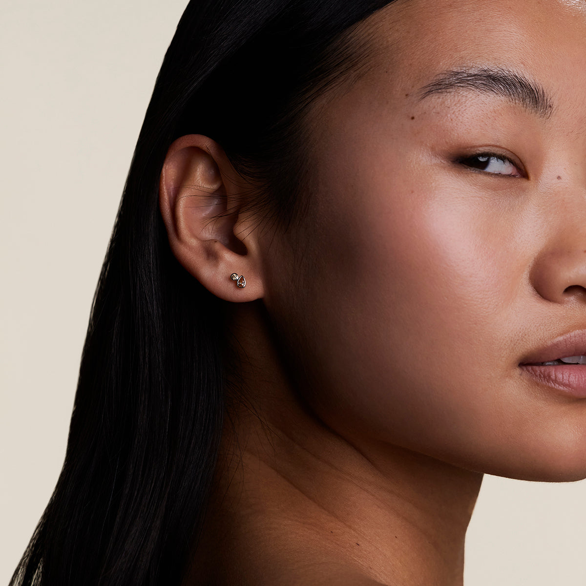 Sunset Duo Studs in Silver-Astrid &amp; Miyu