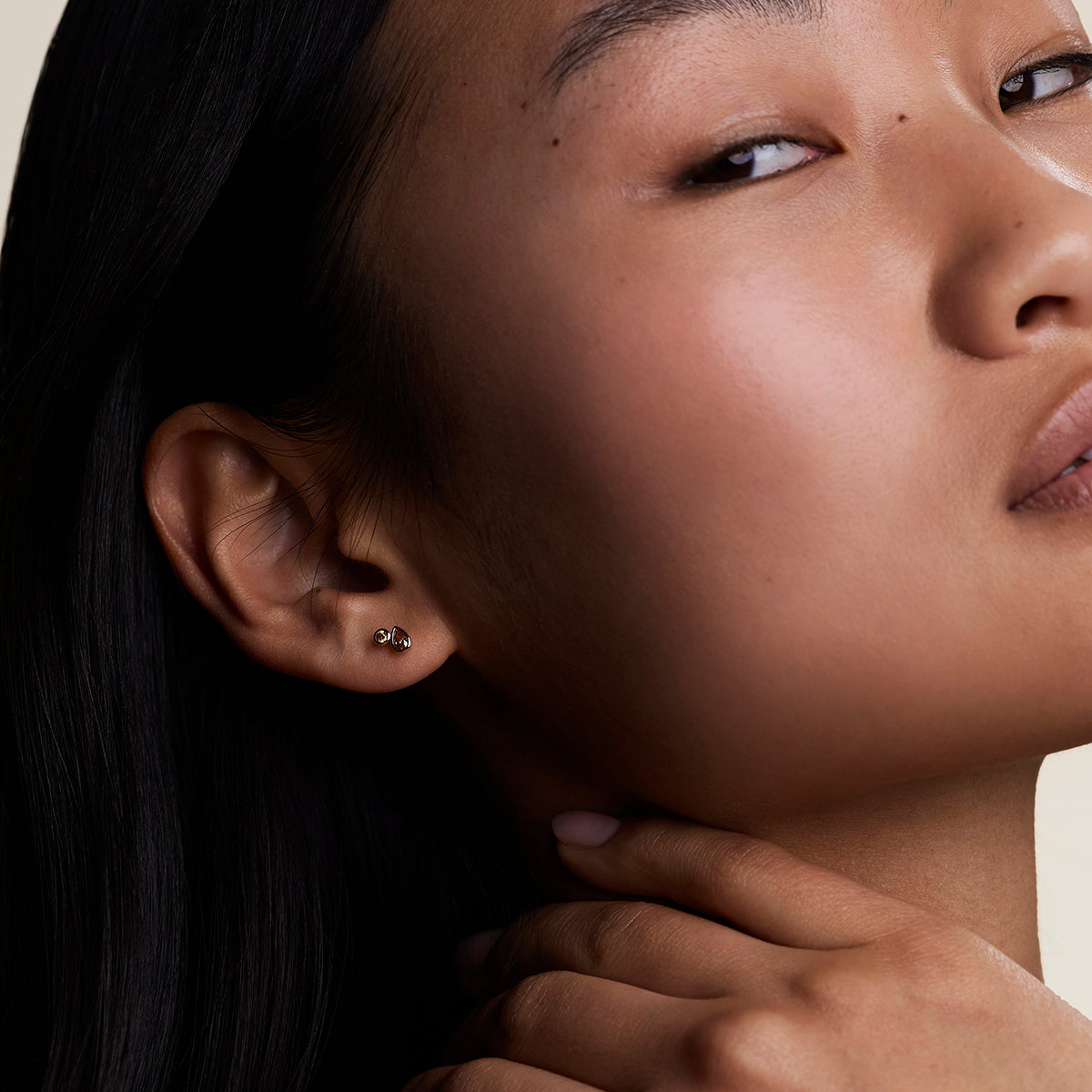Sunset Duo Studs in Silver-Astrid &amp; Miyu