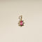 Pink Sapphire Beaded Charm 9k Gold-Astrid &amp; Miyu