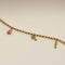 Pink Sapphire Beaded Charm 9k Gold-Astrid &amp; Miyu