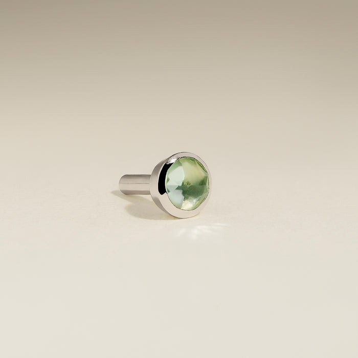 Green Sapphire Stackback™ in Solid White Gold-Astrid &amp; Miyu