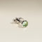 Green Sapphire Stackback™ in Solid White Gold-Astrid &amp; Miyu