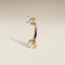 Crystal Titanium Rook Bar in Gold-Astrid &amp; Miyu