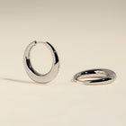 Dome XL Hoops in Silver-Astrid &amp; Miyu